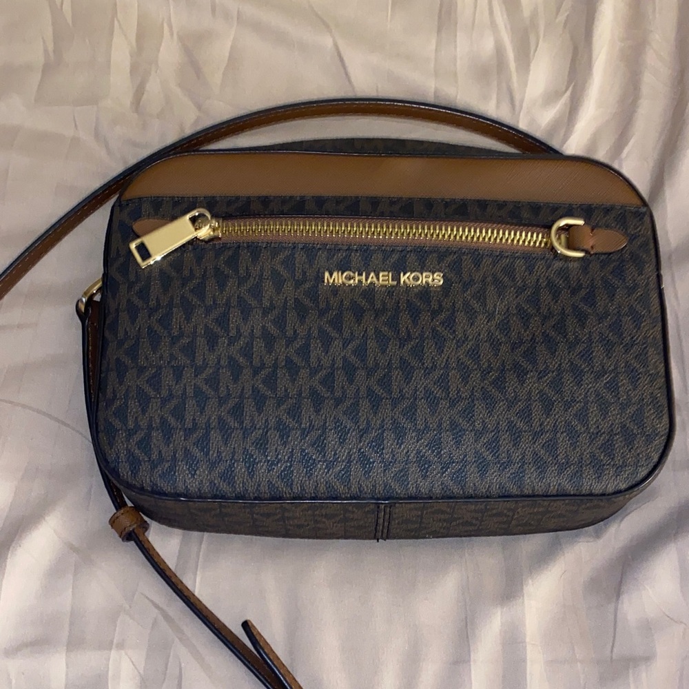 Michael Kors brown and black Shoulder Bag
